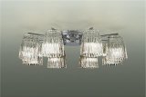 [9月発売] 大光電機(DAIKO) DCH-38214YG シャンデリア 10畳 調光(調光器別売) 電球色 LED ランプ付 クローム