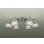 画像1: 大光電機(DAIKO) DCH-38213YG シャンデリア 6畳 調光(調光器別売) 電球色 LED ランプ付 クローム (1)