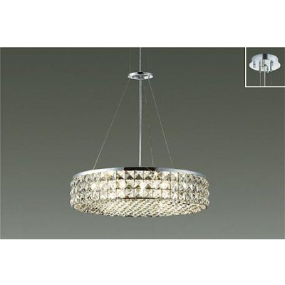 画像1: 大光電機(DAIKO) DCH-42567YG シャンデリア 調光(調光器別売) 電球色 LED ランプ付 クローム