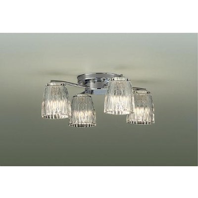 画像1: 大光電機(DAIKO) DCH-38212YG シャンデリア 4.5畳 調光(調光器別売) 電球色 LED ランプ付 クローム