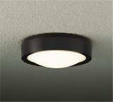 大光電機(DAIKO) DWP-42520Y アウトドアライト 軒下シーリング 非調光 電球色 LED内蔵 防雨形 ブラック