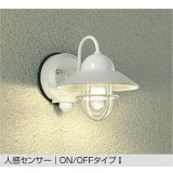 [9月発売] 大光電機(DAIKO) DWP-39162YE アウトドアライト ポーチ灯 非調光 電球色 LED ランプ付 人感センサー ON/OFFタイプI 防雨形 ホワイト