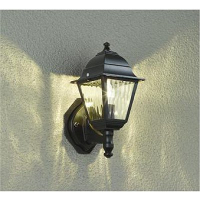 画像1: 大光電機(DAIKO) DWP-39909YG アウトドアライト ポーチ灯 調光(調光器別売) 電球色 LED ランプ付 防雨形 ブラック