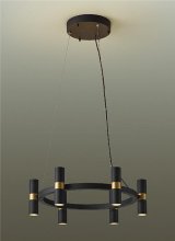 大光電機(DAIKO) DCH-42684YG シャンデリア 調光(調光器別売) 電球色 LED ランプ付 直付専用 ブラック