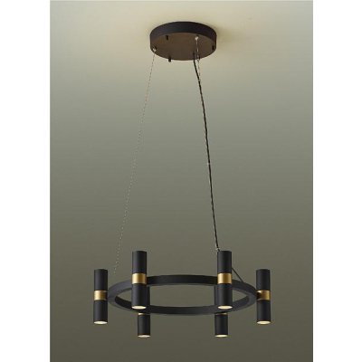 画像1: 大光電機(DAIKO) DCH-42684YG シャンデリア 調光(調光器別売) 電球色 LED ランプ付 直付専用 ブラック
