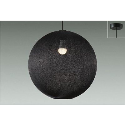 画像1: 大光電機(DAIKO) DPN-42597Y ペンダント 非調光 電球色 LED ランプ付 フランジタイプ 吹抜け・傾斜天井用 ブラック