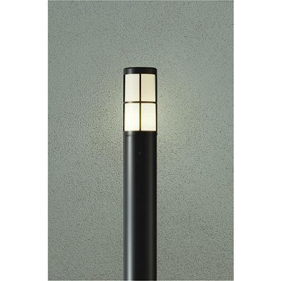画像1: 大光電機(DAIKO) DWP-42714Y アウトドアライト ポール灯 調光(調光器別売) 電球色 LED ランプ付 防雨形 ブラック