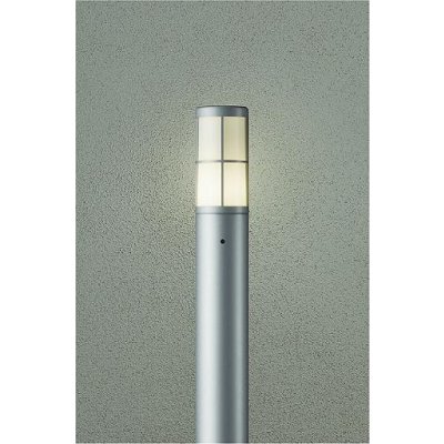 画像1: 大光電機(DAIKO) DWP-42715Y アウトドアライト ポール灯 調光(調光器別売) 電球色 LED ランプ付 防雨形 シルバー