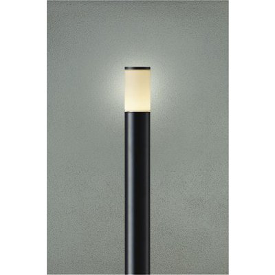 画像1: 大光電機(DAIKO) DWP-42424YG アウトドアライト ポール灯 調光(調光器別売) 電球色 LED ランプ付 防雨形 ブラック