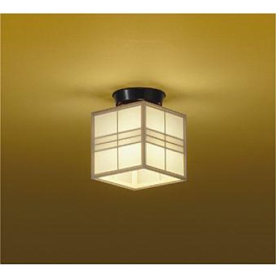 画像1: 大光電機(DAIKO) DCL-39121YG 小型シーリング 和風 調光(調光器別売) 電球色 LED ランプ付 白木