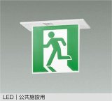 大光電機(DAIKO) DEG-42559 防災照明 誘導灯 非調光 LED内蔵 本体 公共施設用 天井埋込形(片面形) C級(10形) プレート別売