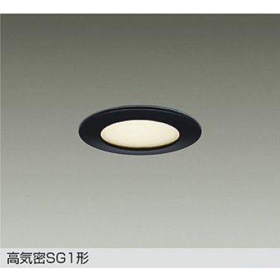 画像1: 大光電機(DAIKO) DOL-4839YBG ダウンライト 埋込穴φ100 調光(調光器別売) 電球色 LED ランプ付 軒下用 高気密SG1形 防雨形 ブラック