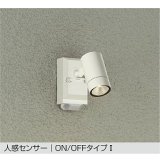 大光電機(DAIKO) DOL-5741YW アウトドアライト スポットライト 非調光 電球色 LED内蔵 人感センサー ON/OFFタイプI 防雨形 オフホワイト