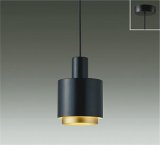 大光電機(DAIKO) DPN-41411YG ペンダント 調光(調光器別売) 電球色 LED ランプ付 フランジタイプ ブラック