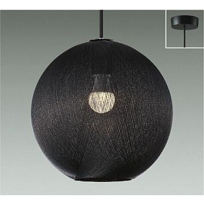 画像1: 大光電機(DAIKO) DPN-42596Y ペンダント 非調光 電球色 LED ランプ付 フランジタイプ 吹抜け・傾斜天井用 ブラック