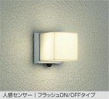 大光電機(DAIKO) DWP-38455YE アウトドアライト ポーチ灯 非調光 電球色 LED ランプ付 人感センサー フラッシュON/OFFタイプ 防雨形 シルバー