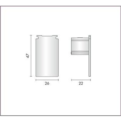画像1: 大光電機(DAIKO) TP-VL2004B 部材 DC48V専用 深形エンドキャップ ブラック