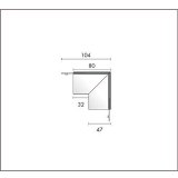 大光電機(DAIKO) TP-VL2007B 部材 DC48V専用 深形縦付連結用金具 ブラック