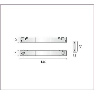 画像1: 大光電機(DAIKO) TP-VL9002B 部材 DC48V専用 連結用ジョイナー 浅形・深形共通 ブラック