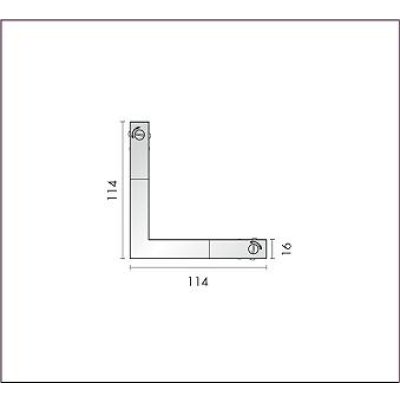 画像1: 大光電機(DAIKO) TP-VL9003W 部材 DC48V専用 L形ジョイナー 浅形・深形共通 ホワイト