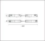大光電機(DAIKO) TP-VL9004B 部材 DC48V専用 縦付用ジョイナー 浅形・深形共通 ブラック