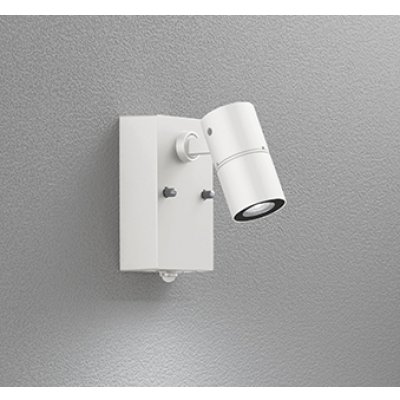 画像1: オーデリック OG254919R2 エクステリアライト スポットライト LED一体型 昼白色 高演色LED 人感センサー コーキングレス型 防雨型 オフホワイト