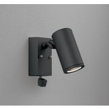 オーデリック OG264219P1 エクステリアライト スポットライト LEDランプ 人検知カメラ付 コーキングレス型 防雨型 本体のみ ランプ別売 ブラック