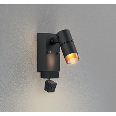 画像1: オーデリック OG264226R1 エクステリアライト スポットライト LED一体型 電球色 高演色LED 顔識別カメラ付 コーキングレス型 防雨型 ブラック