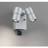 オーデリック OG264249R1 エクステリアライト スポットライト LED一体型 電球色 高演色LED 人検知カメラ付 コーキングレス型 防雨型 マットシルバー