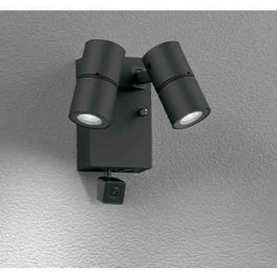 画像1: オーデリック OG264251R1 エクステリアライト スポットライト LED一体型 昼白色 高演色LED 人検知カメラ付 コーキングレス型 防雨型 ブラック