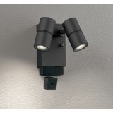 オーデリック OG264254R1 エクステリアライト スポットライト LED一体型 電球色 高演色LED 顔識別カメラ付 コーキングレス型 防雨型 ブラック