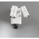 オーデリック OG264255R1 エクステリアライト スポットライト LED一体型 昼白色 高演色LED 人検知カメラ付 コーキングレス型 防雨型 オフホワイト