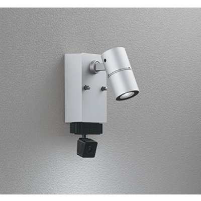 画像1: オーデリック OG264260R1 エクステリアライト スポットライト LED一体型 昼白色 高演色LED 顔識別カメラ付 コーキングレス型 防雨型 マットシルバー