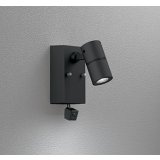 オーデリック OG264263R1 エクステリアライト スポットライト LED一体型 昼白色 高演色LED 人検知カメラ付 コーキングレス型 防雨型 ブラック