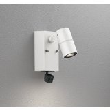 オーデリック OG264269R1 エクステリアライト スポットライト LED一体型 電球色 高演色LED 人検知カメラ付 コーキングレス型 防雨型 オフホワイト