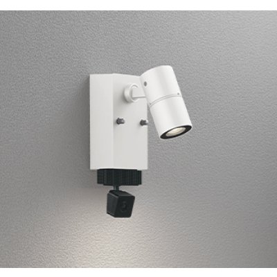 画像1: オーデリック OG264270R1 エクステリアライト スポットライト LED一体型 電球色 高演色LED 顔識別カメラ付 コーキングレス型 防雨型 オフホワイト