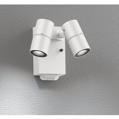 画像1: オーデリック OG264275R1 エクステリアライト スポットライト LED一体型 昼白色 高演色LED 人感センサー コーキングレス型 防雨型 オフホワイト