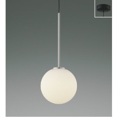 画像1: コイズミ照明 AP57338 ペンダント 非調光 LED 温白色 フランジタイプ 高演色LEDR+ ホワイトブロンズメッキヘアラインマット ∽