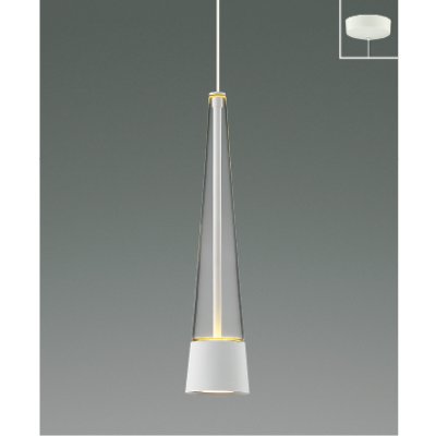 画像1: コイズミ照明 AP57290 ペンダント 非調光 LED 電球色 フランジタイプ 高演色LEDR+ マットファインホワイト ∽