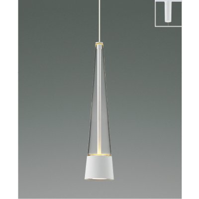 画像1: コイズミ照明 AP57291 ペンダント 非調光 LED 電球色 プラグタイプ 高演色LEDR+ マットファインホワイト ∽