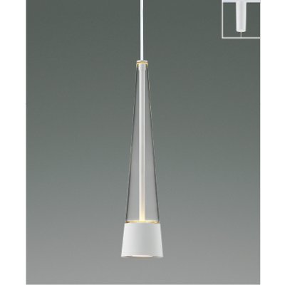 画像1: コイズミ照明 AP57293 ペンダント 非調光 LED 温白色 プラグタイプ 高演色LEDR+ マットファインホワイト ∽