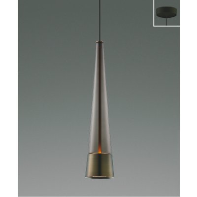画像1: コイズミ照明 AP57282 ペンダント 非調光 LED 電球色 フランジタイプ 高演色LEDR+ スモークブラウン ∽