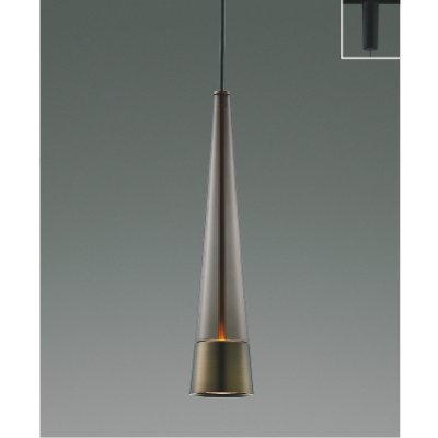 画像1: コイズミ照明 AP57283 ペンダント 非調光 LED 電球色 プラグタイプ 高演色LEDR+ スモークブラウン ∽