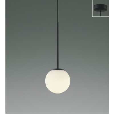画像1: コイズミ照明 AP57324 ペンダント 非調光 LED 温白色 フランジタイプ 高演色LEDR+ マットブラック ∽