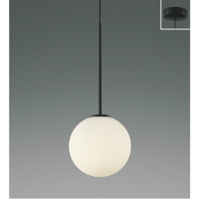 画像1: コイズミ照明 AP57328 ペンダント 非調光 LED 温白色 フランジタイプ 高演色LEDR+ マットブラック ∽