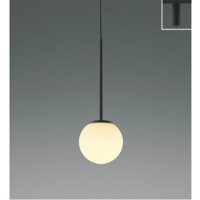 画像1: コイズミ照明 AP57323 ペンダント 非調光 LED 電球色 プラグタイプ 高演色LEDR+ マットブラック ∽