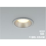 コイズミ照明 AD7325S99 ダウンライト 埋込穴φ100 Fit調色 光色切替 LED ベースタイプ 高演色LEDR+ 高気密SB 防雨・防湿型 ブライトシルバー ∽