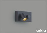 コイズミ照明 AB57242 ブラケット 調光 LED 電球色 高演色LEDR+ 調光スイッチ付 arkia マットグレー ∽