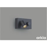 コイズミ照明 AB57243 ブラケット 調光 LED 温白色 高演色LEDR+ 調光スイッチ付 arkia マットグレー ∽