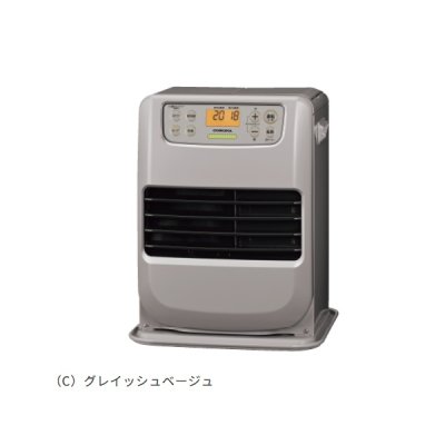画像1: コロナ FH-M2526Y(C) 石油ファンヒーター miniタイプ 木造7畳/コンクリート9畳 グレイッシュベージュ (FH-M2525Y(C)の後継品)
